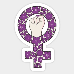 Feminism Womens Power Statement Sticker